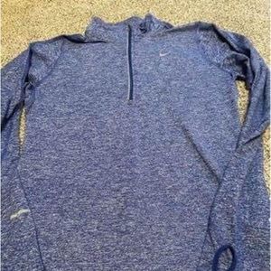 Ladies Nike long sleeve 1/4 zip pullover Dri fit shirt
Small